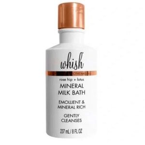 NEW Whish Rose Hip + Lotus Mineral Milk Bath gentle cleanser 8 oz